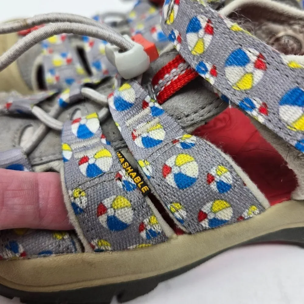 KEEN Newport H2 Sport Water Sandals Kids Size 13 Gray Beach Ball Washable Unisex